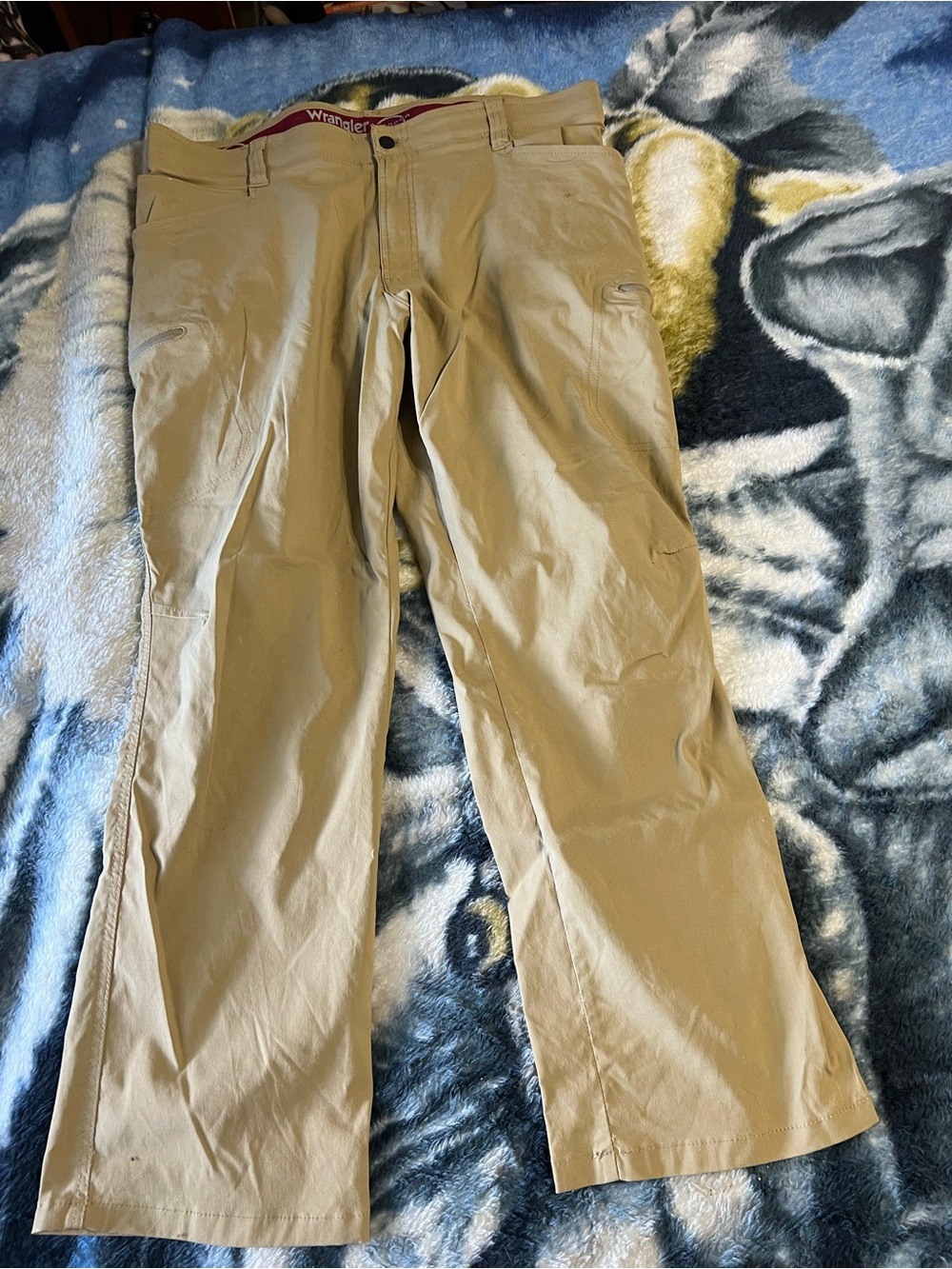 Wrangler Men's Khaki Work Chinos - Light Tan